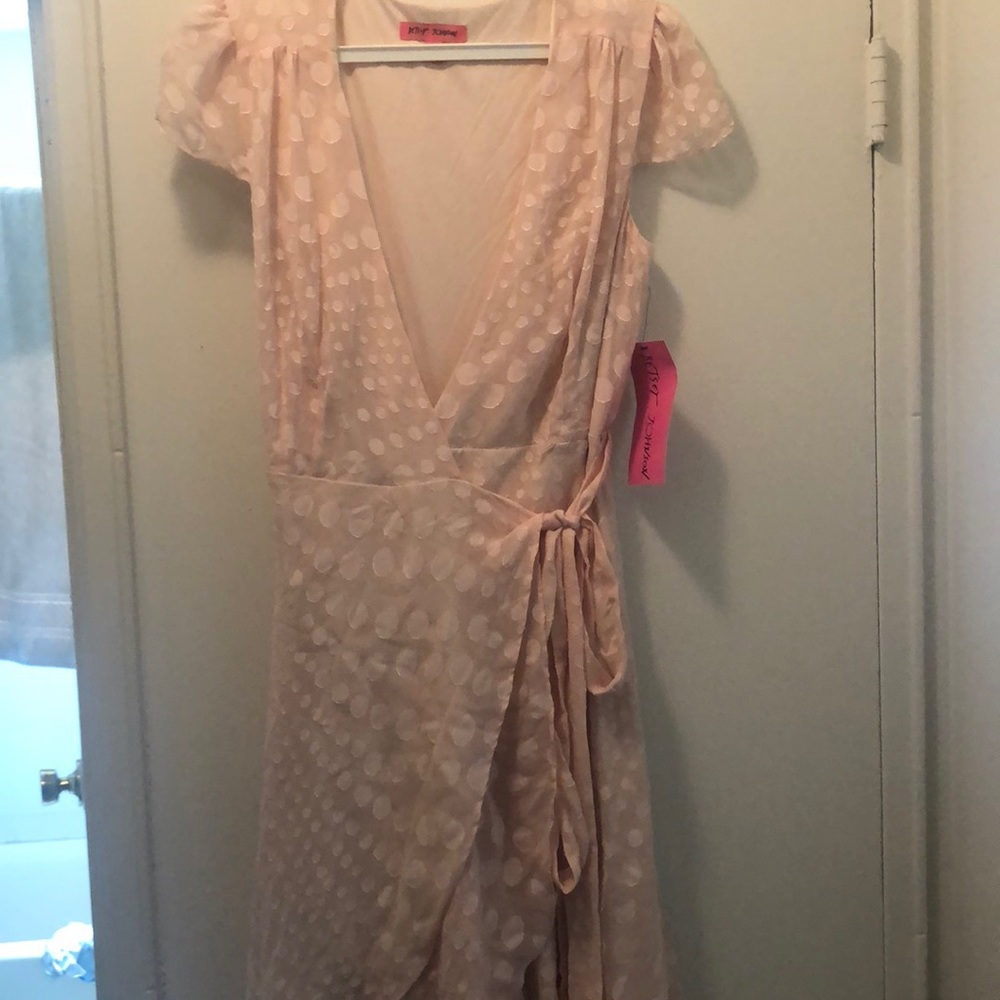 Blush wrap dress